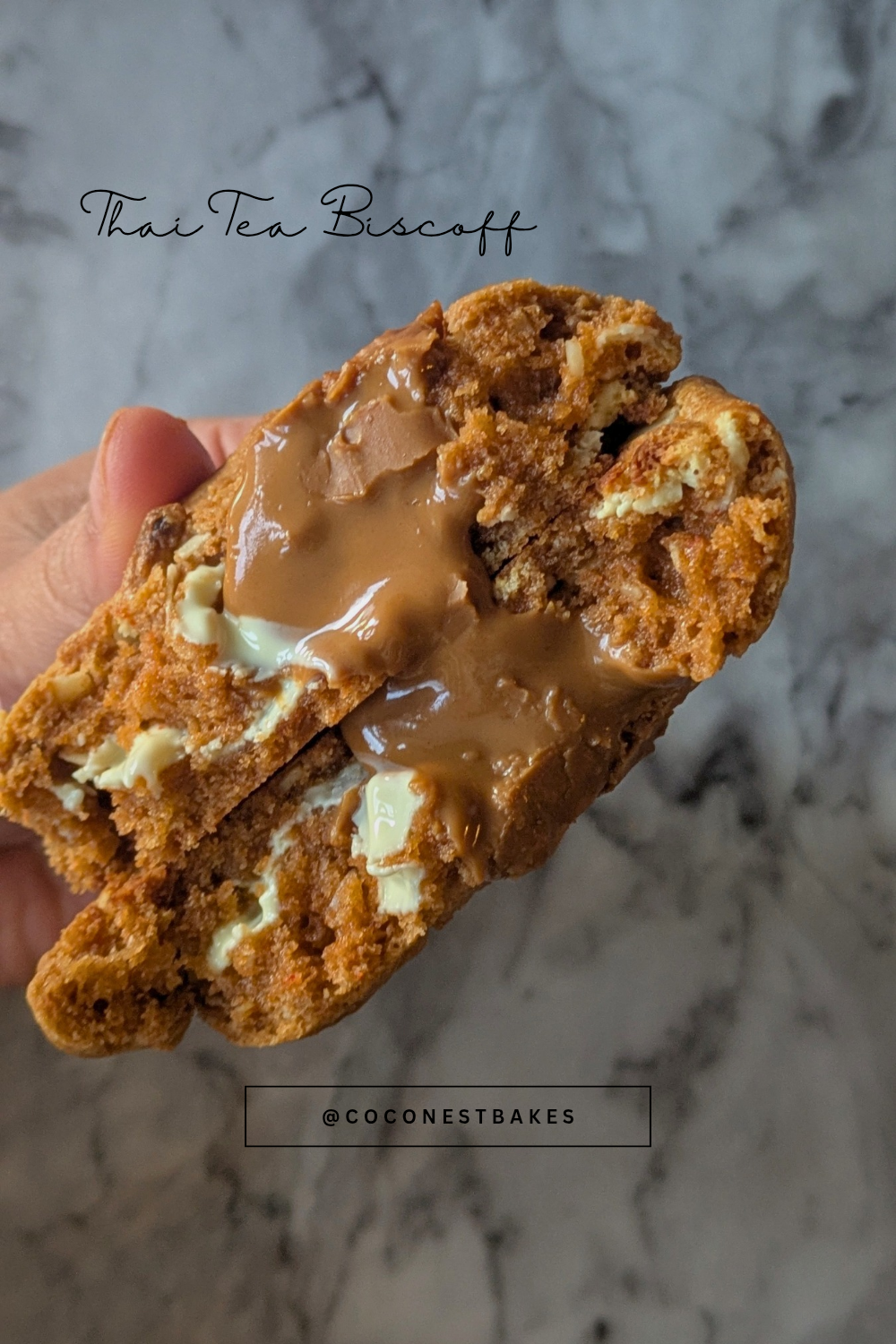 Thai tea Biscoff Cookie